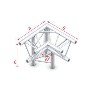 Milos Milos Pro-30 Triangle F Truss - Corner down left, apex down