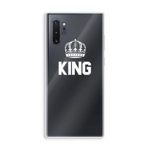 King zwart: Samsung Galaxy Note 10 Plus Transparant Hoesje