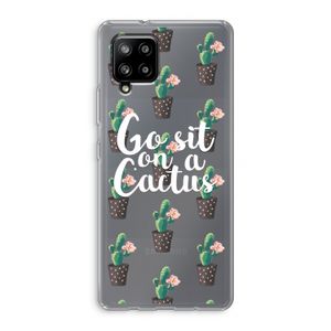 Cactus quote: Samsung Galaxy A42 5G Transparant Hoesje