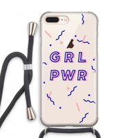 GRL PWR: iPhone 7 PLUS Transparant Hoesje met koord
