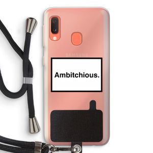 Ambitchious: Samsung Galaxy A20e Transparant Hoesje met koord