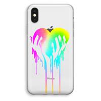Hold My Heart: iPhone XS Transparant Hoesje