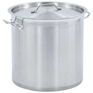 VidaXL Kookpan 35 l 36x36 cm roestvrij staal