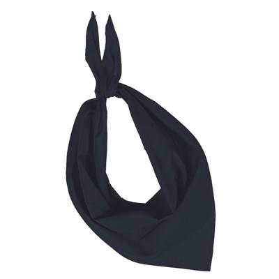 Bandana/hals zakdoek - zwart - voor kind en volwassenen - polyester/katoen