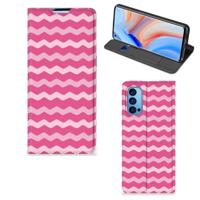 OPPO Reno4 Pro 5G | Hoesje met Magneet | Waves Pink