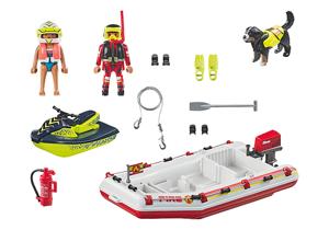 PLAYMOBIL City Action - Brandweerboot met waterscooter Constructiespeelgoed