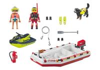 PLAYMOBIL City Action - Brandweerboot met waterscooter Constructiespeelgoed - thumbnail