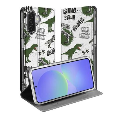 Stand Case Hoesje Samsung Galaxy A17 Dinosaurus