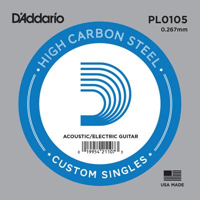 D'Addario PL0105 Losse Snaar .0105 Elektrisch / Western
