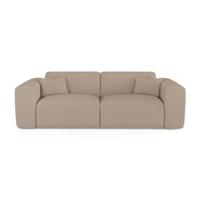 Express slaapbank dunlopillo 160cm stof bouclette taupe