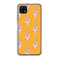 Rock: Samsung Galaxy A22 5G Transparant Hoesje Rock: Samsung Galaxy A22 5G Transparant Hoesje