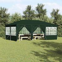 Partytent met 10 Groene Zijkanten 6x4 m PE