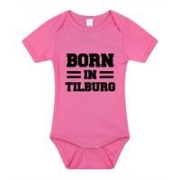 Born in Tilburg cadeau baby rompertje roze meisjes