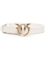 PINKO ceinture Love en cuir - Blanc