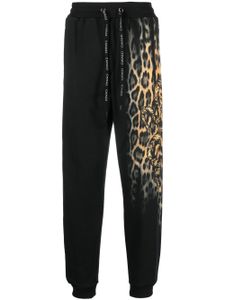 Roberto Cavalli pantalon de jogging à imprimé graphique - Noir