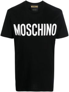 Moschino t-shirt en coton biologique à logo imprimé - Noir