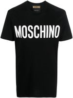 Moschino logo-print organic cotton T-shirt - Noir - thumbnail