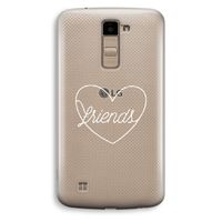 Friends heart pastel: LG K10 (2016) Transparant Hoesje