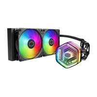 Cooler Master mlx-d24m-a25pz-rw masterliquid 240 atmos argb, 4-pin, 2x 120mm, 690-2500 rpm - thumbnail