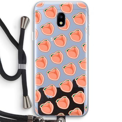 Just peachy: Samsung Galaxy J3 (2017) Transparant Hoesje met koord