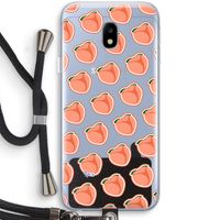 Just peachy: Samsung Galaxy J3 (2017) Transparant Hoesje met koord