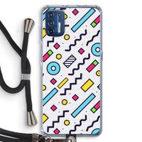 8-bit N°8: Motorola Moto G9 Plus Transparant Hoesje met koord