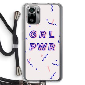 GRL PWR: Xiaomi Redmi Note 10S Transparant Hoesje met koord