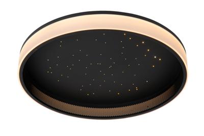 Lucide ESTREJA - Plafonnière - Ø 40 cm - LED 3 StepDim - CCT - 2500K/3000K - Zwart