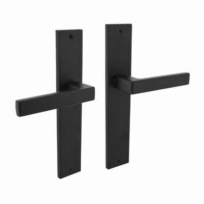 Intersteel Deurklink Hera op schild mat zwart