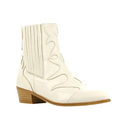 Toral 12517 leren cowboylaarzen gebroken wit Toral 12517 leren cowboylaarzen gebroken wit