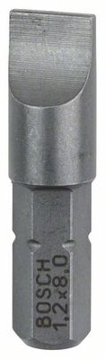 Bosch Accessoires Bit extra-hard S 1,2x8,0, 25 mm 3st - 2607001468