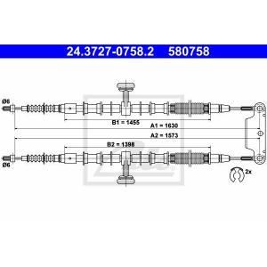 Ate Handremkabel 24.3727-0758.2