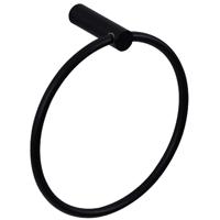 Wiesbaden Ida Zwarte Handdoekring - Stijlvol en Duurzaam