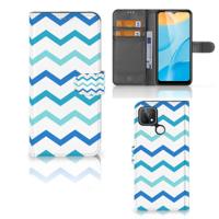 OPPO A15 | Telefoon Hoesje | Zigzag Blauw