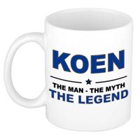 Koen cadeau mok - man myth legend - naam koffiemok - 300 ml - collega - vaderdag