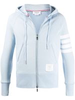 Thom Browne hoodie à 4 bandes signature - Bleu