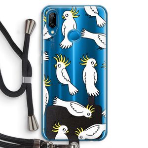 Papegaai: Huawei P20 Lite Transparant Hoesje met koord