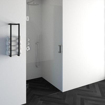 BRAUER Void nisdeur helder glas 90x200 omkeerbaar incl. glascoating chroom GS-VON1H90200CE