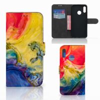 Hoesje Honor 10 Lite Watercolor Dark