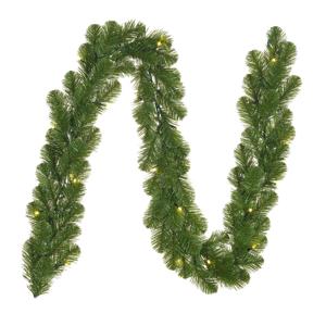 Mica Decorations Dennenslinger - groen - met verlichting - 270 cm