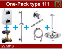 Wiesbaden one-pack inbouwthermostaatset type 111 (20 cm ) - thumbnail