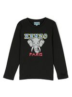 Kenzo Kids t-shirt à logo imprimé - Noir - thumbnail