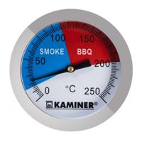 Kaminer Barbecue thermometer - RVS - 8 x 5 cm - grill en smoker thermometer - BBQ