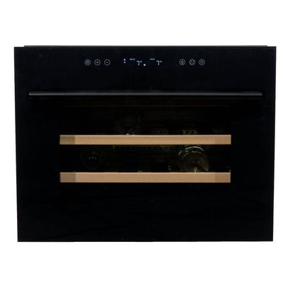 Vinata Soprana Wijnklimaatkast Inbouw - Zwart - Wijnkoelkast 24 flessen - 45.3 x 59.2 x 56.3 cm - Wijnkast glazen deur Vinata Soprana Wijnklimaatkast Inbouw - Zwart - Wijnkoelkast 24 flessen - 45.3 x 59.2 x 56.3 cm - Wijnkast glazen deur