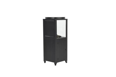 Cozy Living sfeerhaard Sevilla carbon black 55x55xH151 - Garden impressions