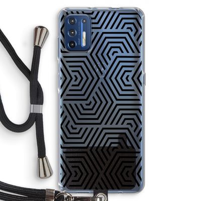 Magic pattern: Motorola Moto G9 Plus Transparant Hoesje met koord