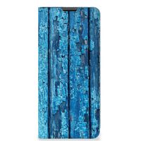 Motorola Moto G51 5G Book Wallet Case Wood Blue - thumbnail