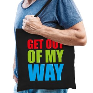 Get out of my way cadeau tas zwart voor heren