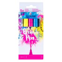 Bruynzeel Ecoline brush pen set primair, 5 kleuren