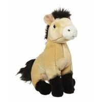 Nature Planet pluche Przewalski paarden knuffel - lichtbruin - 27 cm - thumbnail